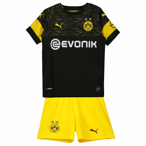 Camiseta Borussia Dortmund Replica Segunda Ropa Niños 2018/19 Negro